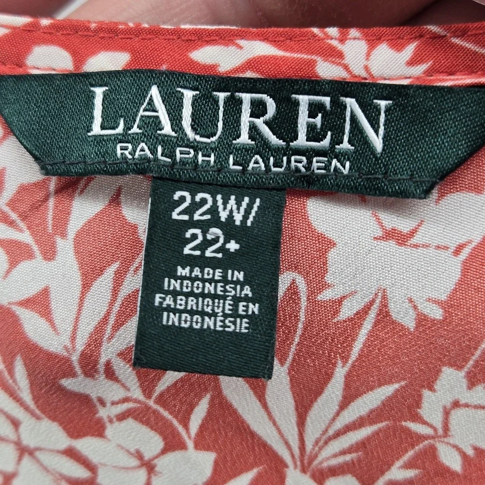 Lauren Ralph     Floral Red Dress - Picture 2 of 11